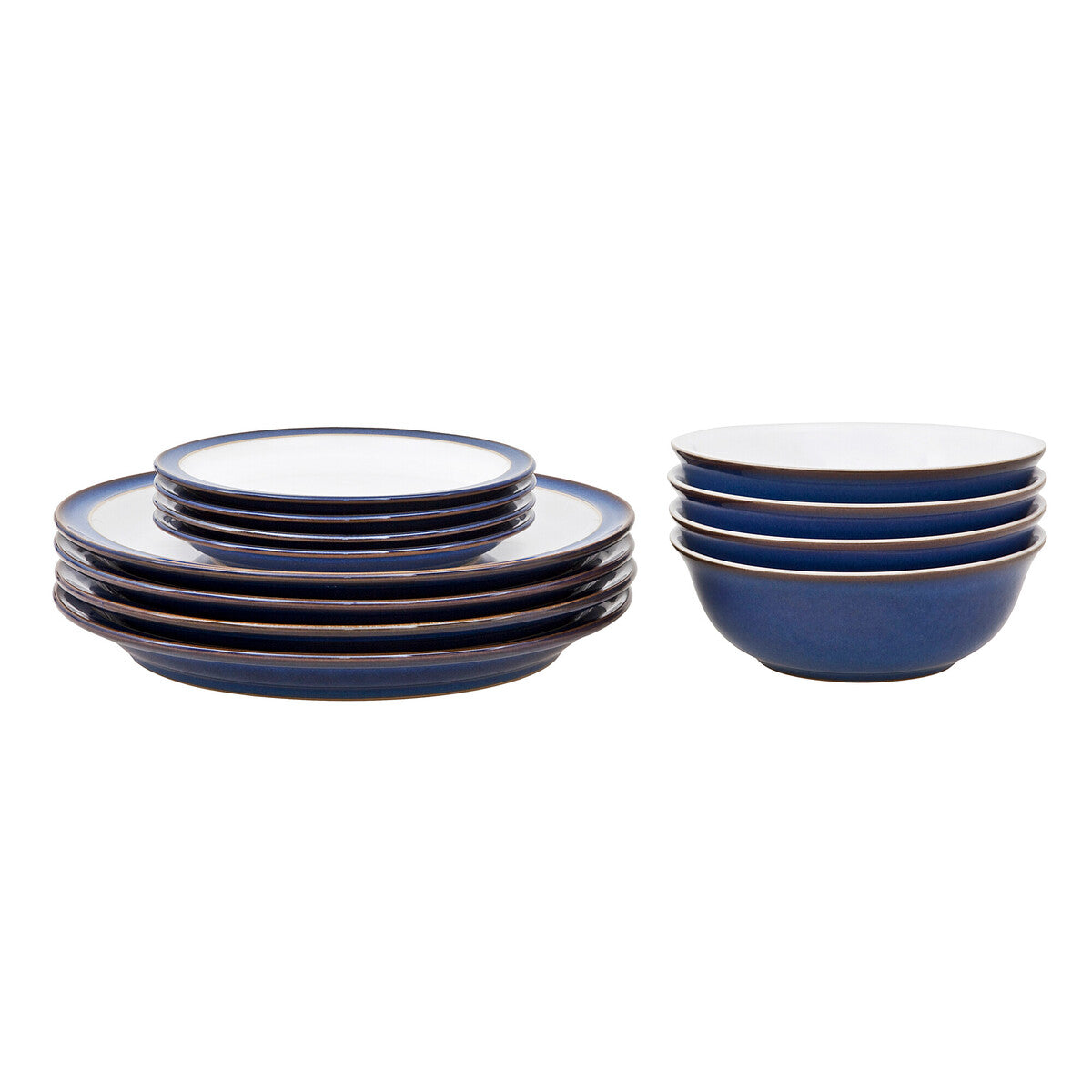 Dinner Set 12 piece, Denby Imperial Blue