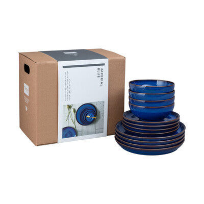 Dinner Set 12 piece, Imperial Blue