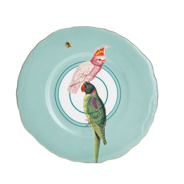 Cake Plate 22cm Parrots