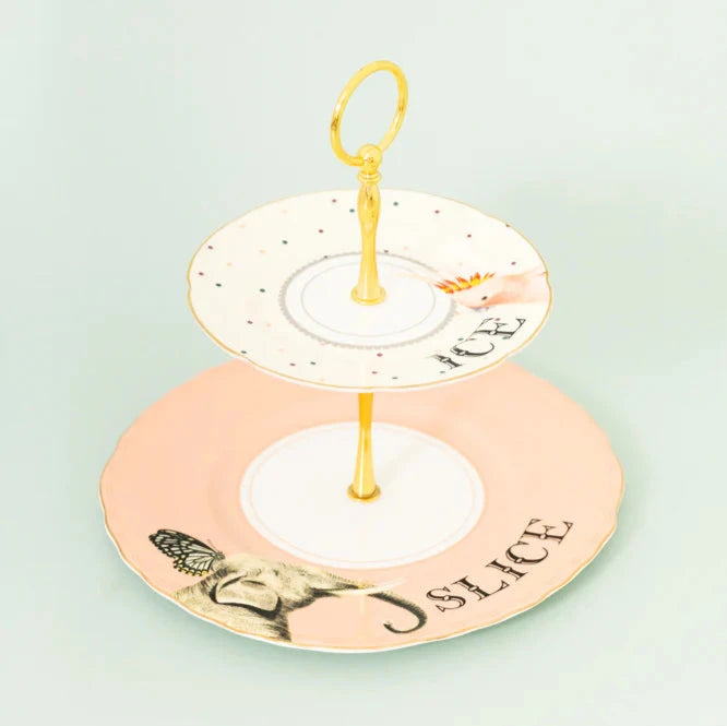 Cake Stand Two Tier, Ice & Slice