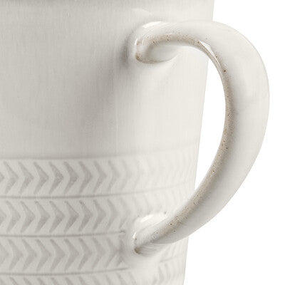 Mug Textured Pattern, Natural Canvas