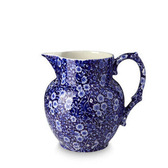 Etruscan Jug Small, Blue Calico