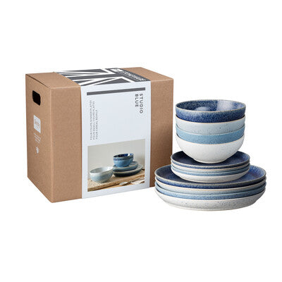 Dinner Set 12 piece, Studio Blue