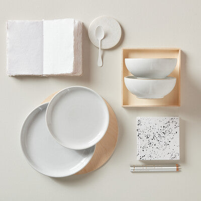 Dinner Set 12 piece, Elements White