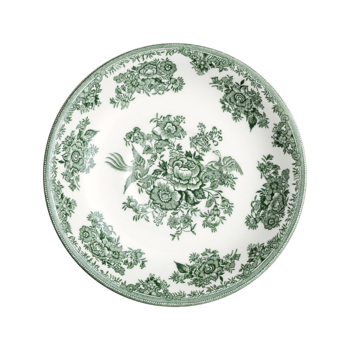 Breakfast Cup & Saucer, Burleighware Green Pheasants