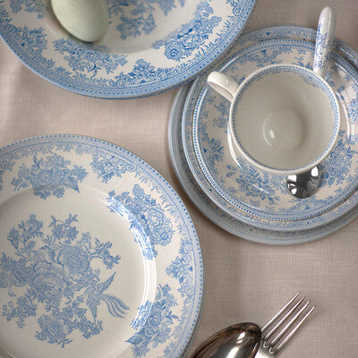 Soup Bowl, Burleigh Asiatic Pheasants Blue