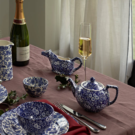 Cow Creamer, Blue Calico