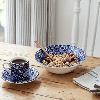 Cereal Bowl, Blue Calico