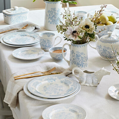 Breakfast Cup & Saucer, Burleigh Asiatic Pheasants Blue