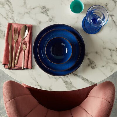 Plate Set Medium, Imperial Blue