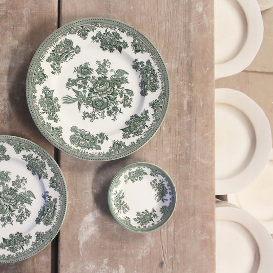 Butter Pat Dish, Burleigh Green Asiatic Pheasants