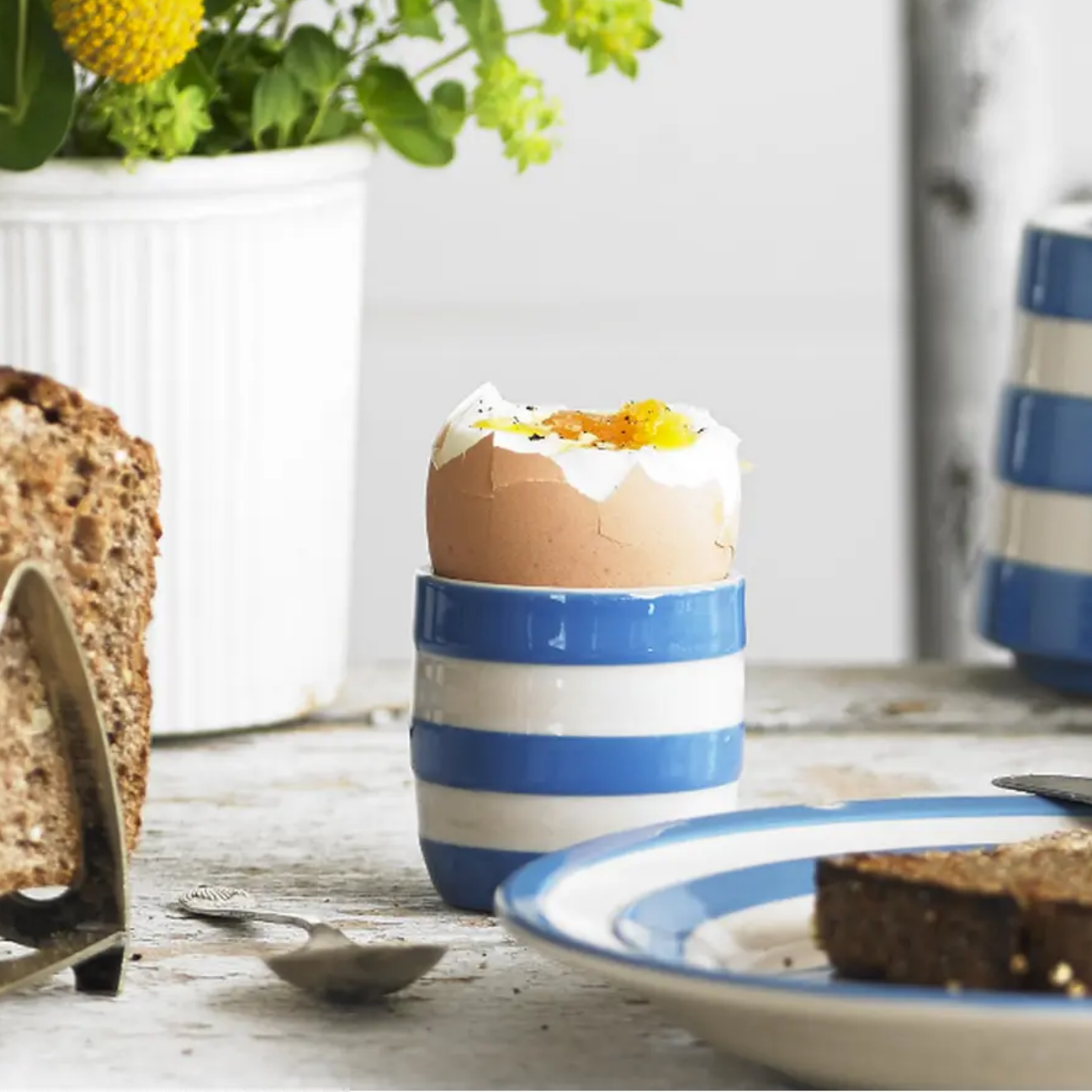 Egg Cup Set, Cornish Blue