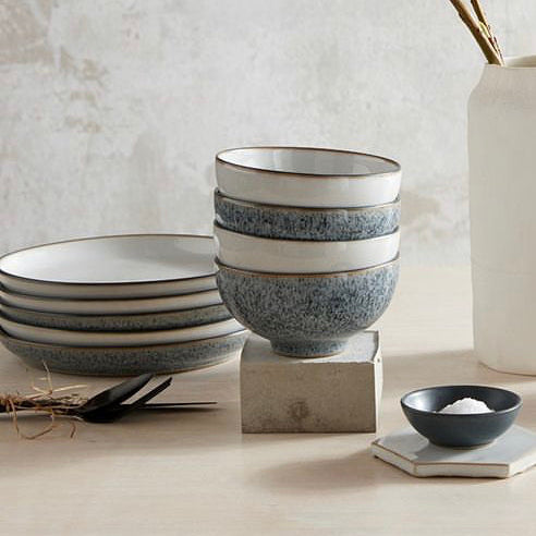 Rice Bowl Set, Studio Grey & White