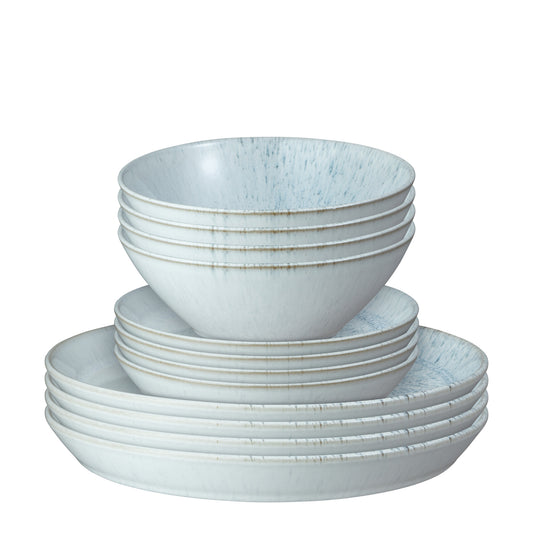 Dinner Set 12 piece, Denby Kiln Blue
