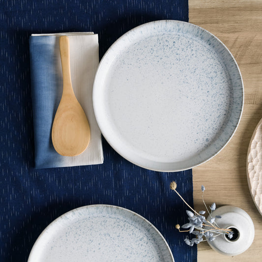 Dinner Plate Set, Kiln Blue
