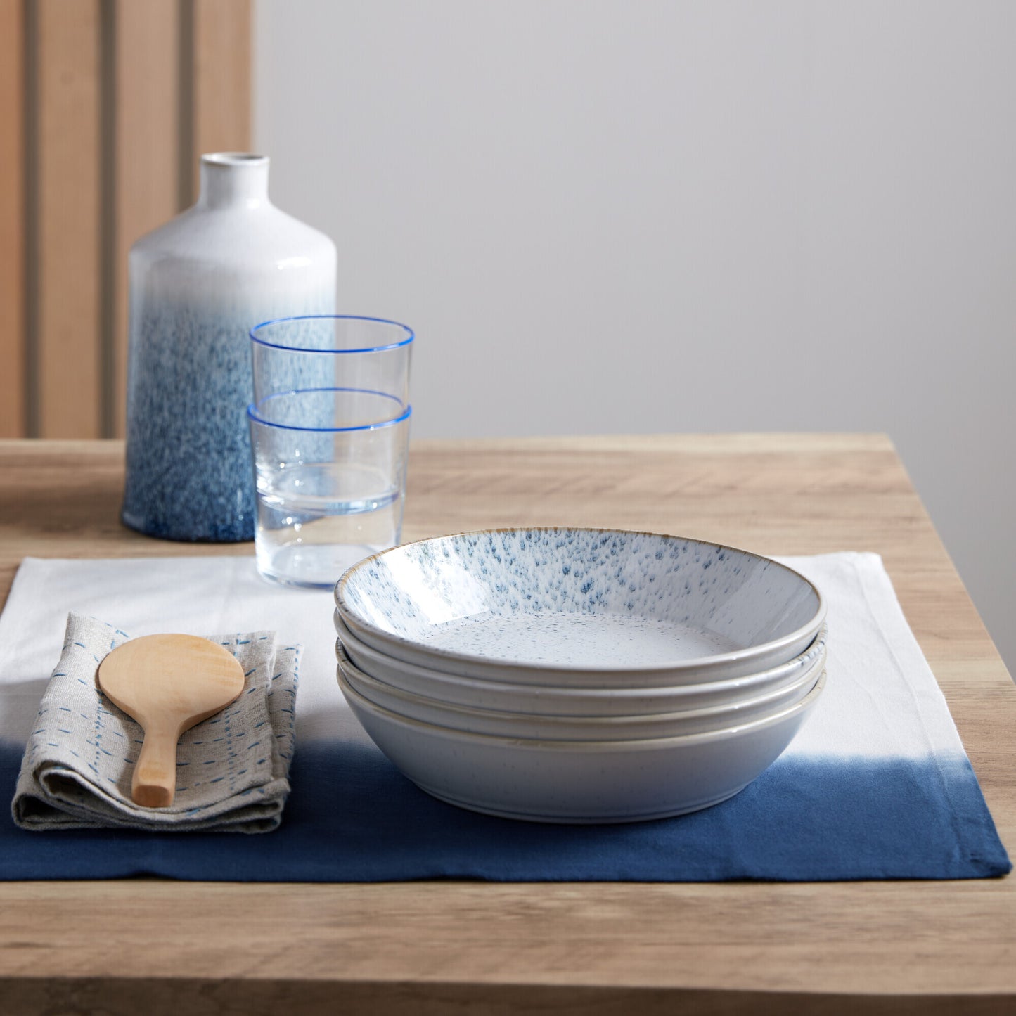 Pasta Bowl Set, Kiln Blue