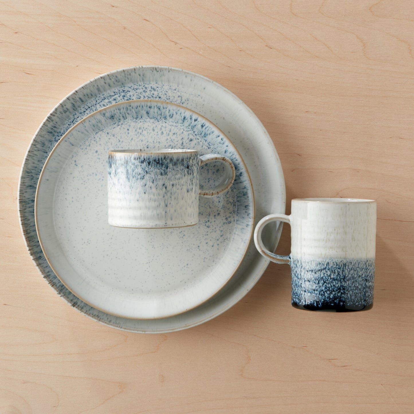 Dinner Plate Set, Kiln Blue