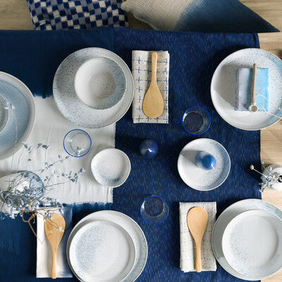 Dinner Set 12 piece, Kiln Blue