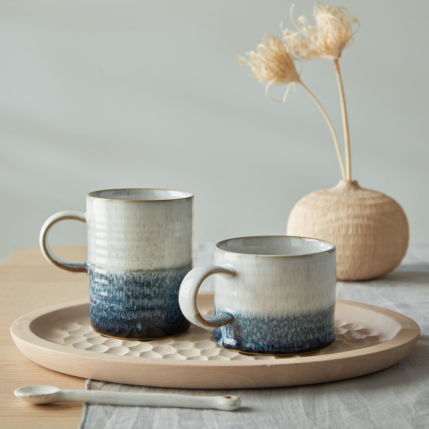 Mug Large Set of 2, Kiln Blue