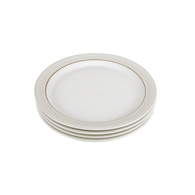Plate Set Large, Natural Canvas