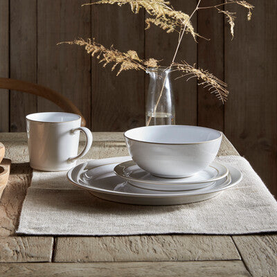 Plate Set Small , Natural Canvas