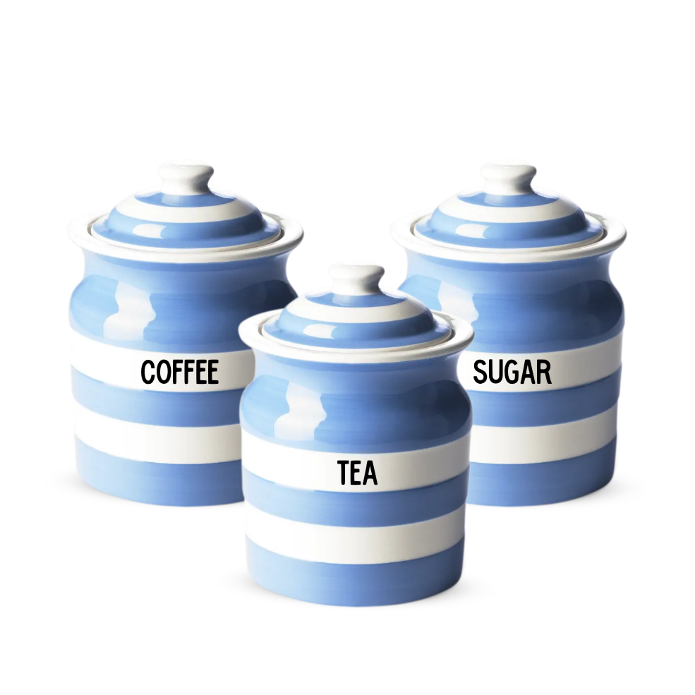 Storage Jar Set, Cornish Blue