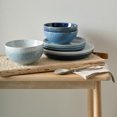 Side Plate Set, Studio Blue