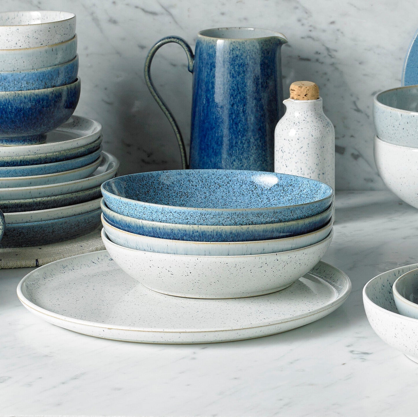 Platter Round, Studio Blue Chalk