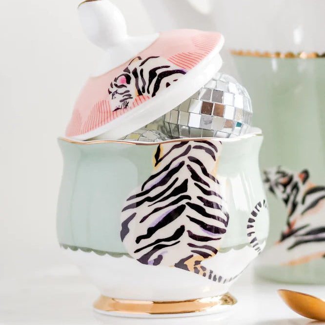 Covered Sugar Bowl, Tiger