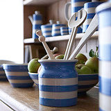 Utensil Jar, Cornish Blue