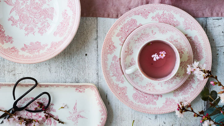 Burleighware Pink Asiatic Pheasants