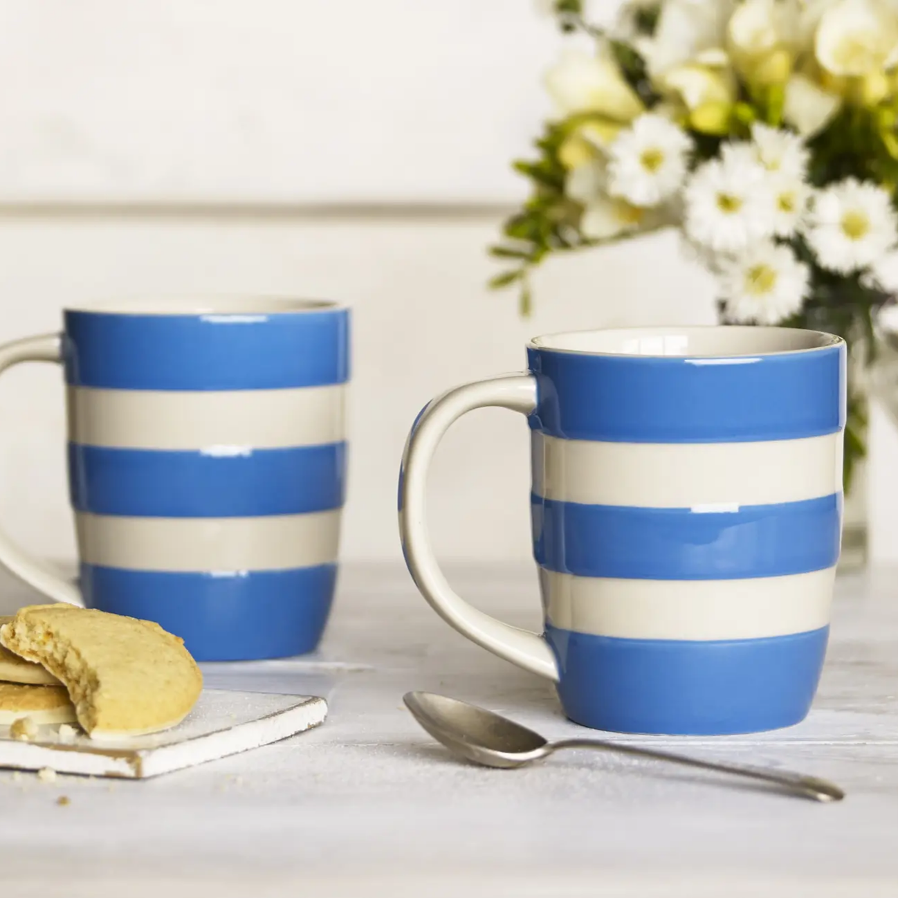 Mug 12oz Set, Cornish Blue