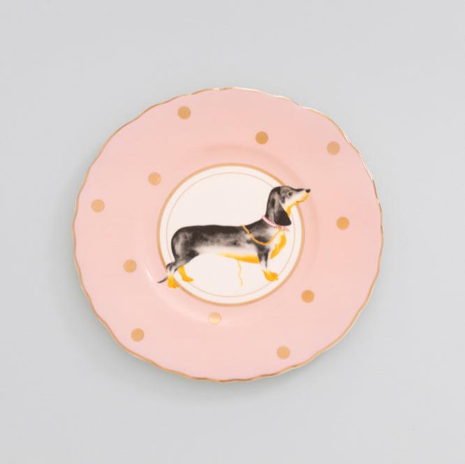 Cake Plate 23cm Doggie