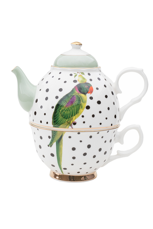 Tea For One Polka Dot Parrot
