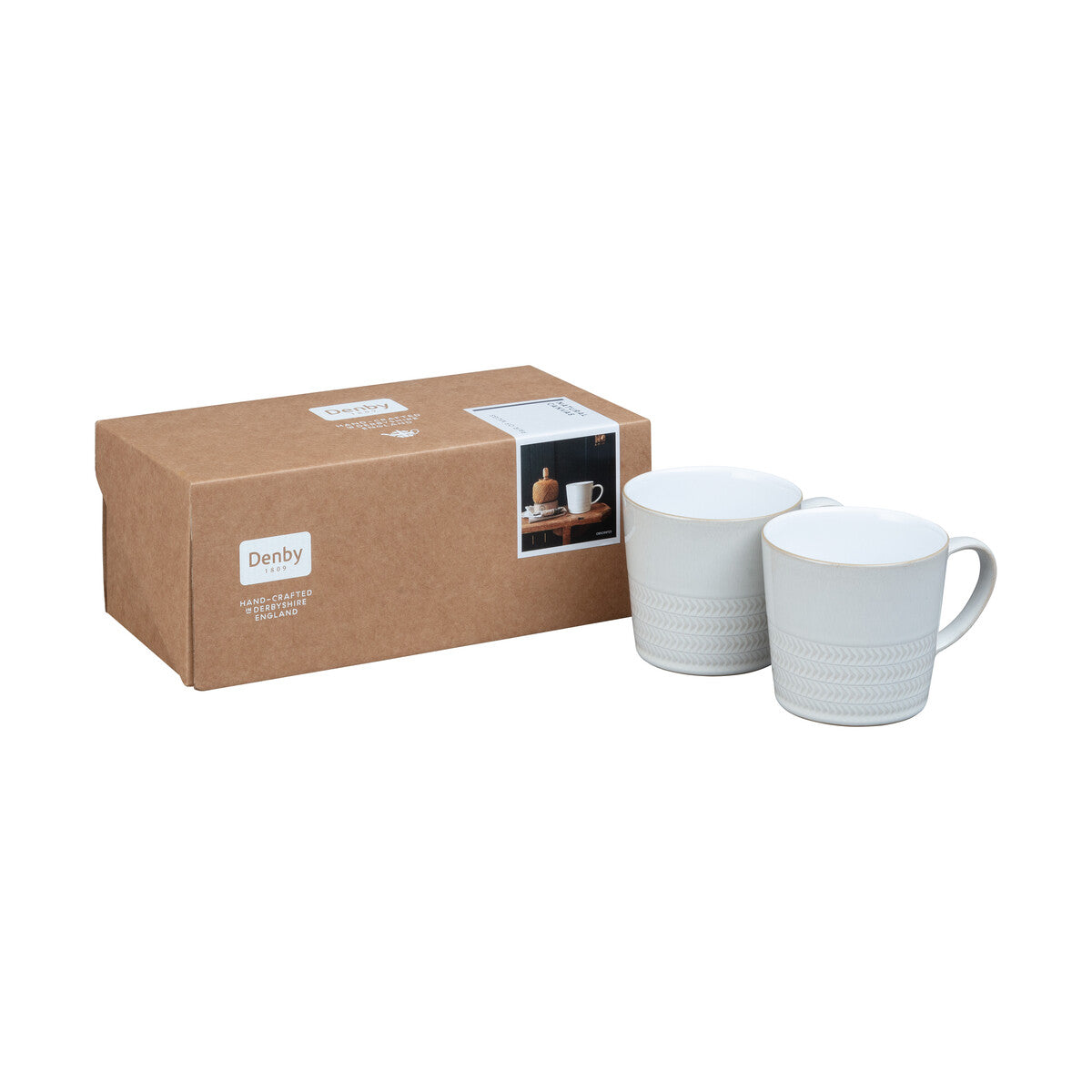 Textured Mug Set, Denby Natural Canvas