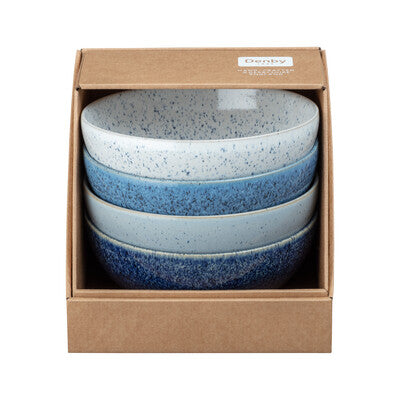 Bowl Cereal assorted Set 4, Studio Blue