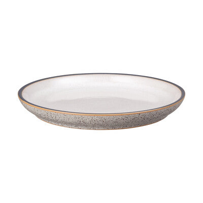 Medium white plate, Denby Studio Grey