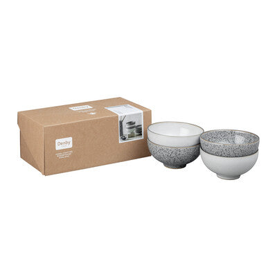 Bowl Rice Set of 4, Studio Grey & White