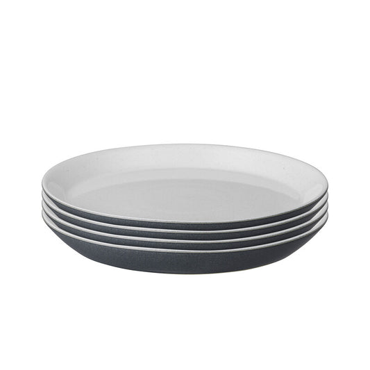Medium Plate Set, Denby Impression Charcoal