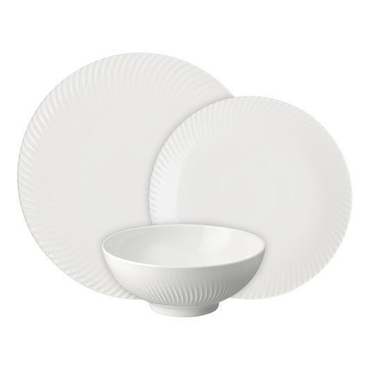 Dinner Set 12 piece, Denby Arc White