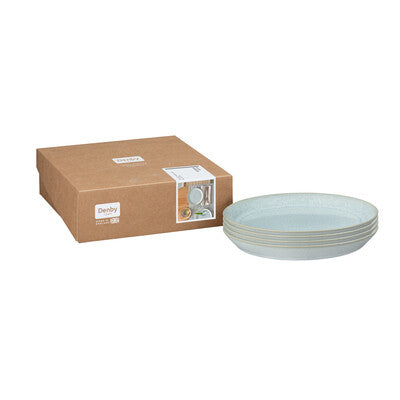 Plate Medium Set of 4, Kiln Green