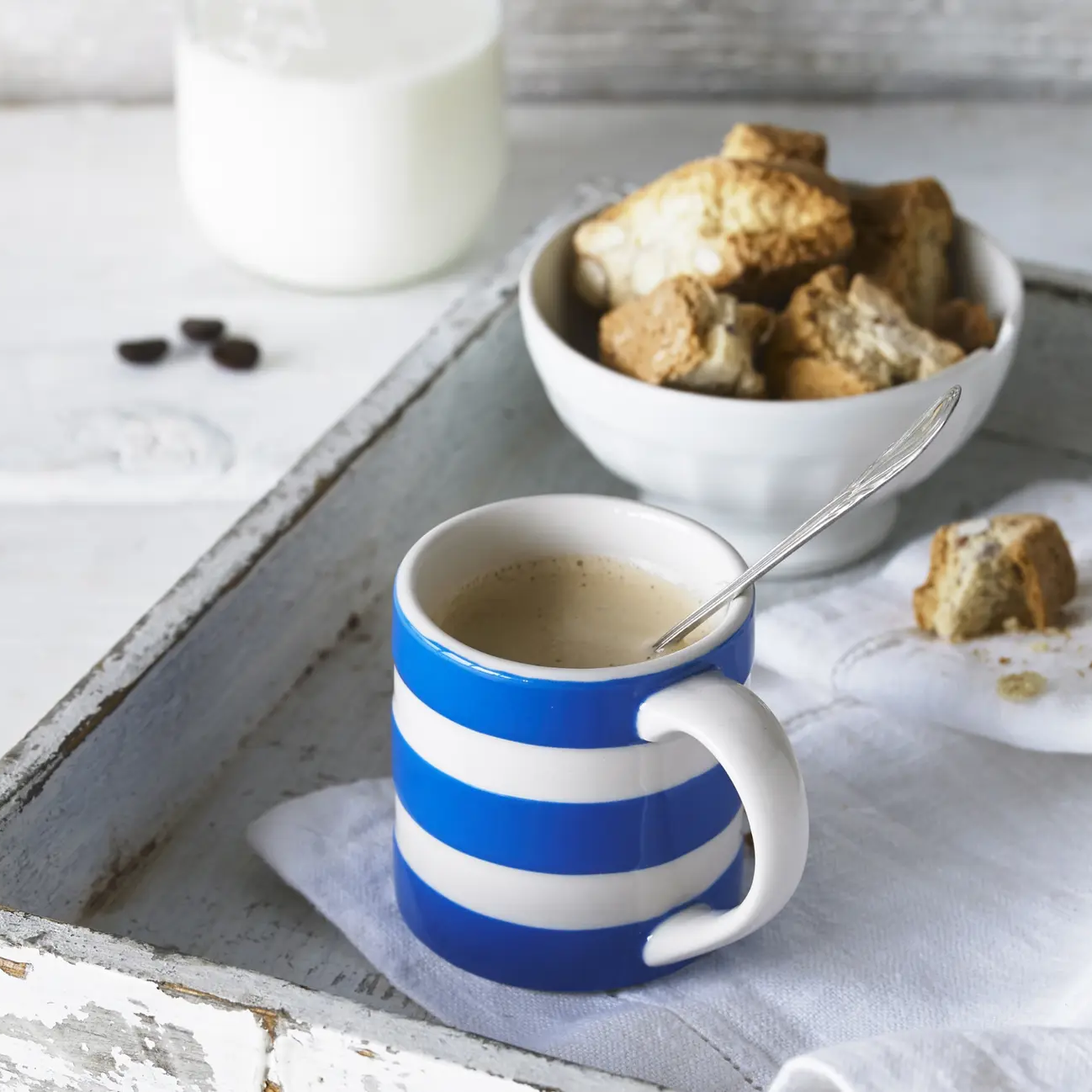 Mug 4oz Set, Cornish Blue