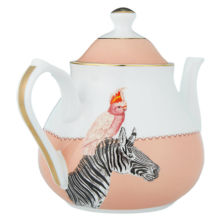 Teapot Zebra & Parrot