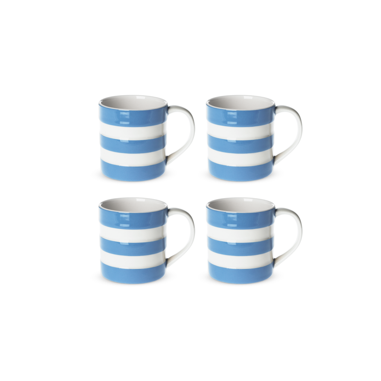 Mug 6oz Set 4, Cornish Blue