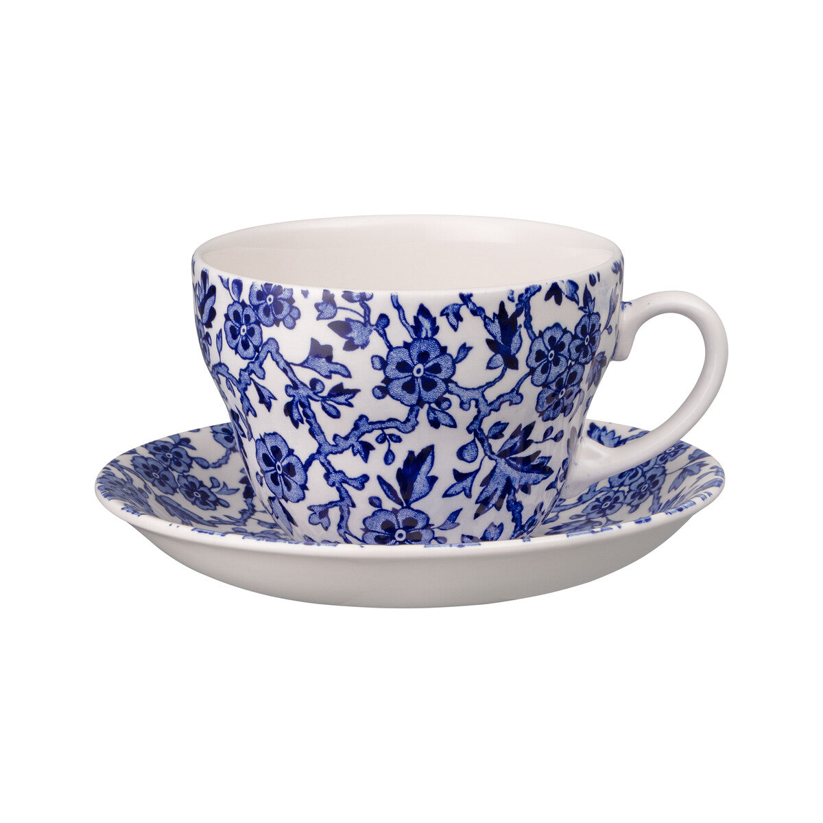 Breakfast Cup & Saucer, Burleighware Blue Arden