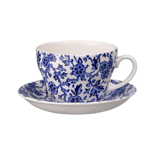 Breakfast Cup & Saucer, Burleighware Blue Arden