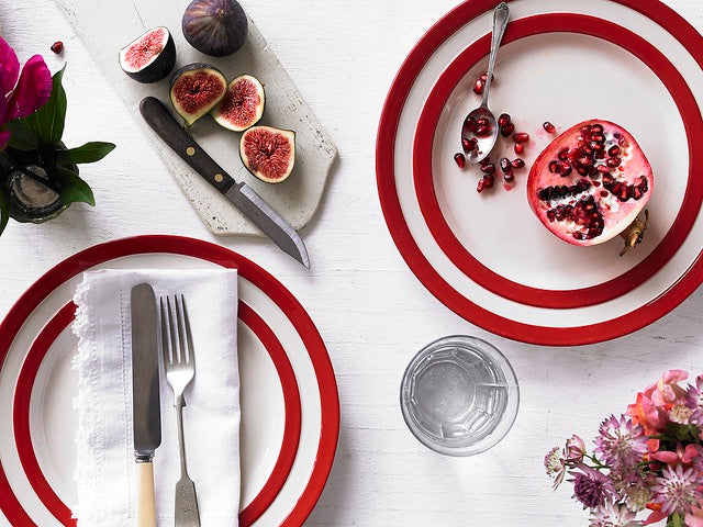 Plate 25cm, Cornishware Red