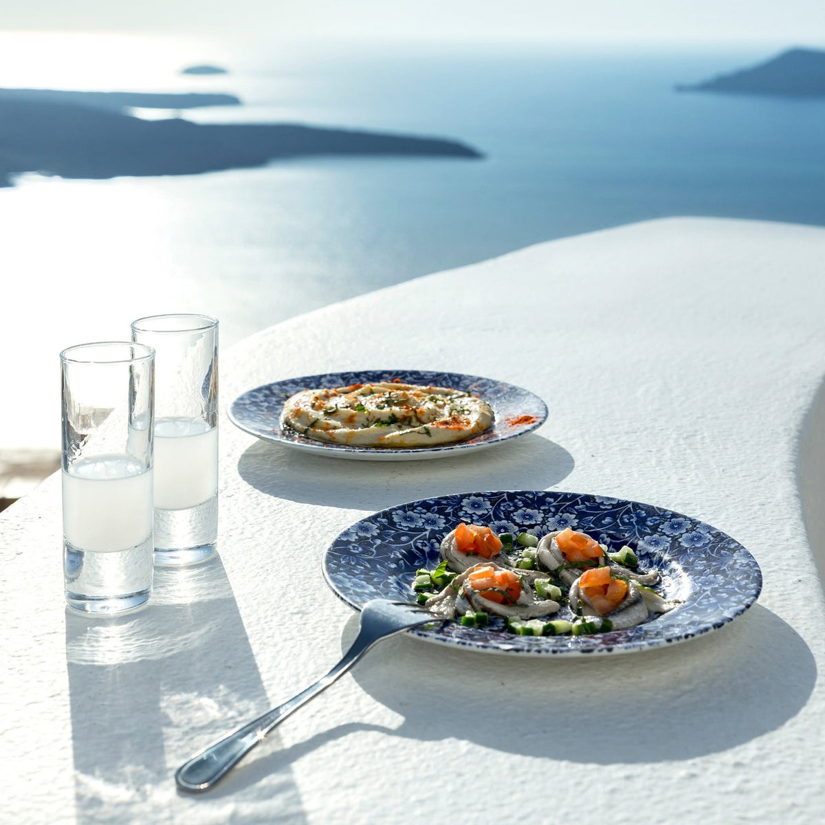 Side Plate Set, Burleigh Blue Calico