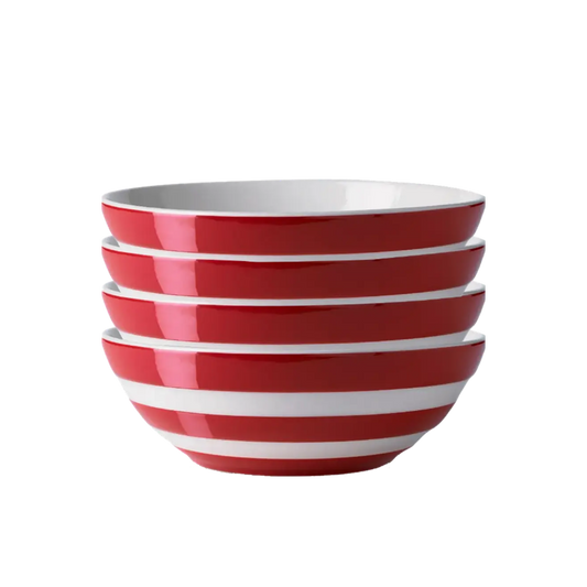 Bowl Cereal Set, Cornish Red