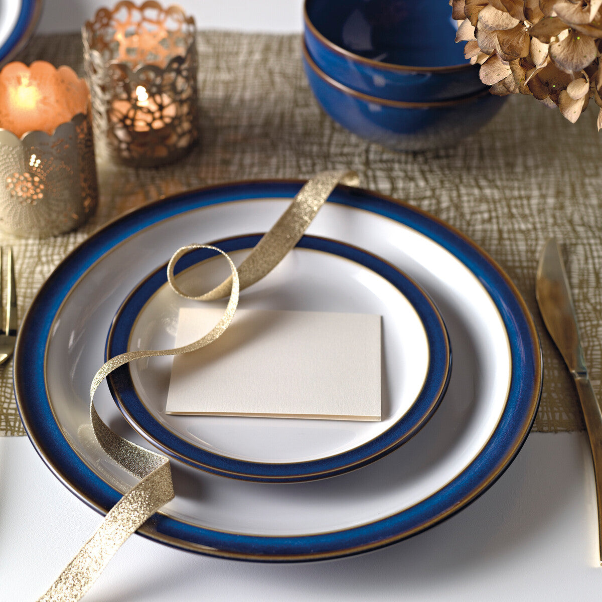 Dinner Set 12 piece, Imperial Blue